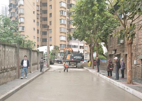 大宥城回遷房一期配套設施正在完善